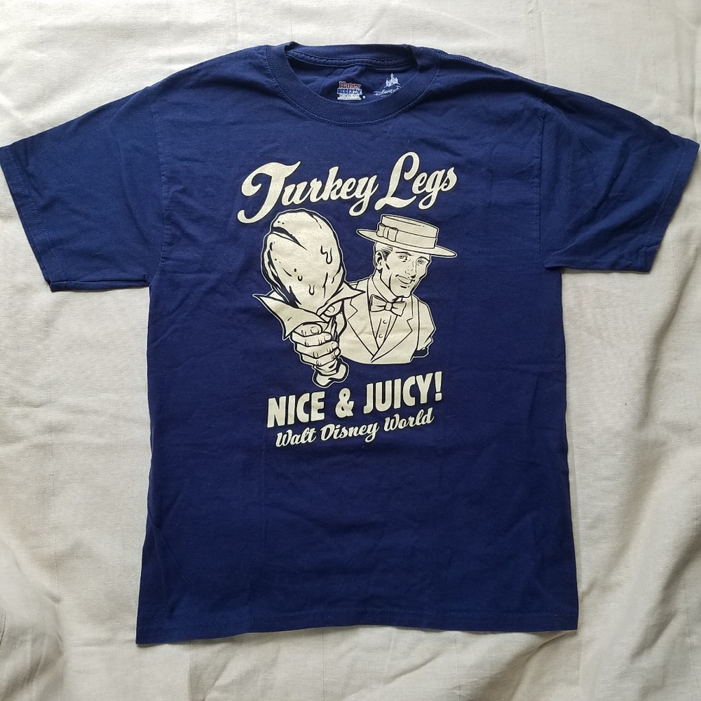 NWOT Disney Turkey Leg Hanes Beefy T